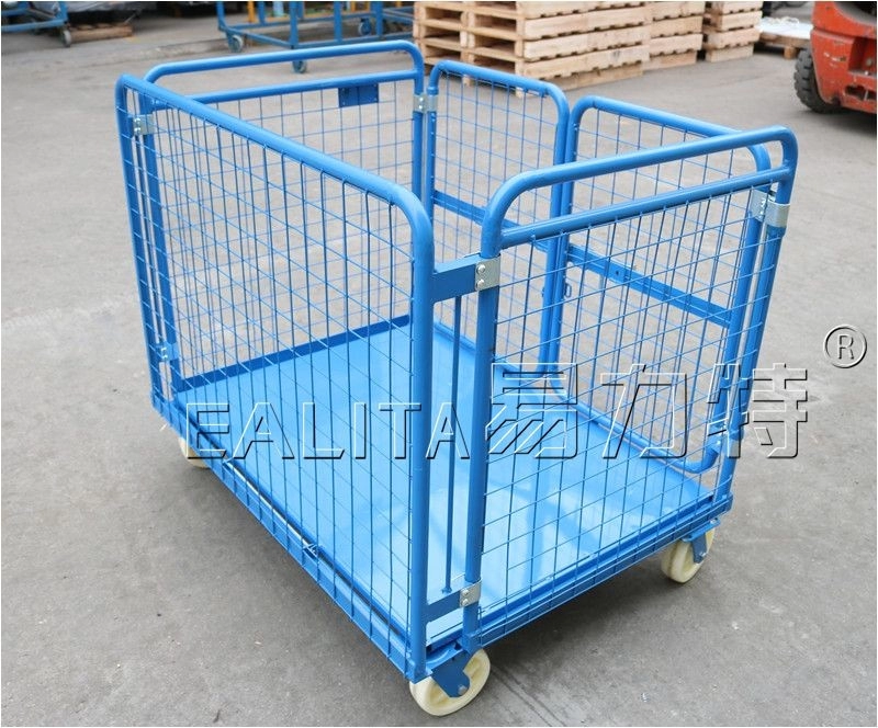 Grillage métallique M-RGS-02 de chariot à cage de rouleau de cargaison d'entrepôt