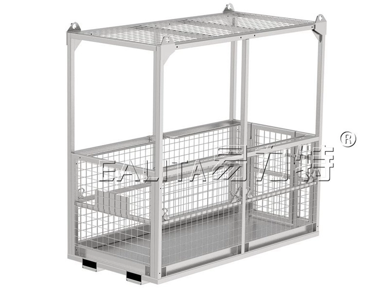 Cage de grue pliable pour 6 personnes avec toit M-WP-NC2R