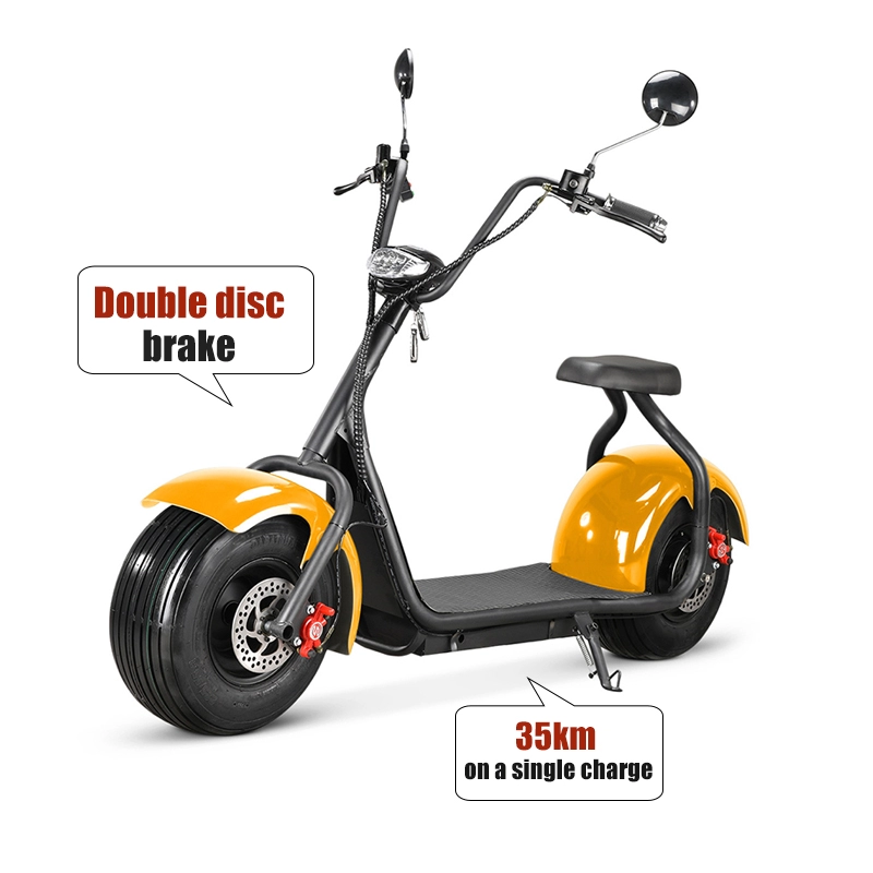 Scooters électriques puissants de moto de 2000w 60kmh de roues du siège deux simples pour des adultes