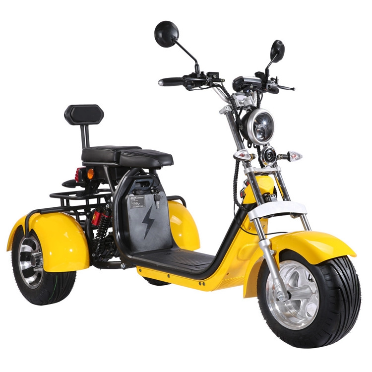 roue puissante de la moto 3 de Citycoco de scooter de tricycle du golf 2000w