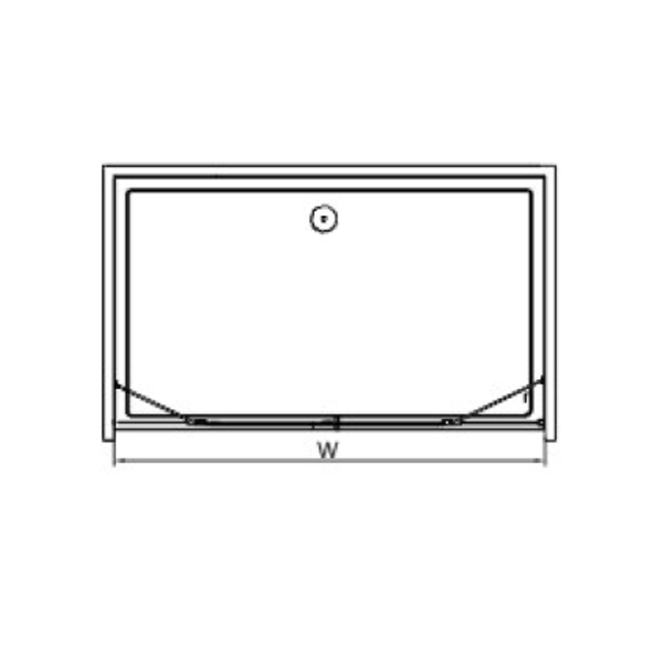 fixed panel glass with pivot glass shower doors_Duschtüren _douchedeuren_NEUNAS