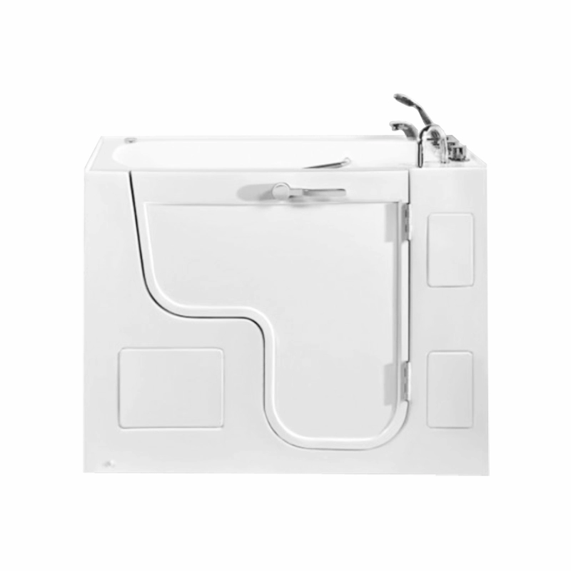 Baignoire à porte en acrylique autoportante pour salle de bain sans obstacle
