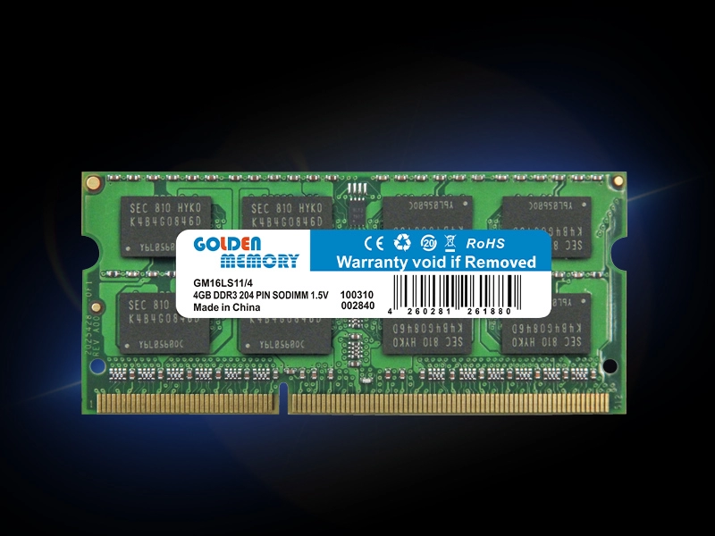 Vente en gros 1.35V 1.5V DDR3 Memoria RAM 8GB 1600MHz 1333MHz DDR 3 RAM 4GB Mémoire SoDIMM pour ordinateur portable