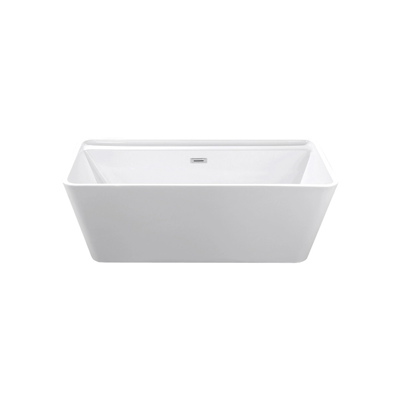 Baignoire autoportante carrée en acrylique pour salle de bain