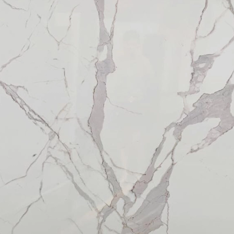 Dalles de marbre artificiel blanc Statuario