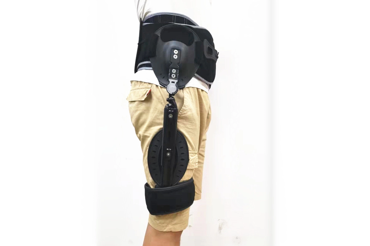 Abduction de la hanche articulée avec ceintures LSO et système ROM pour les attelles de cuisse