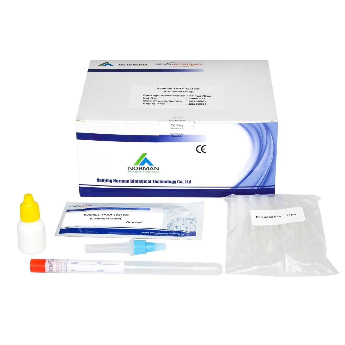 Kit de test d'anticorps Treponema Pallidum/Syphilis