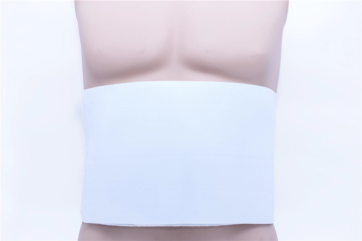 Post-chirurgical, femme ou homme, ceinture côtelée et enveloppe de soutien du bas du dos pour le traitement