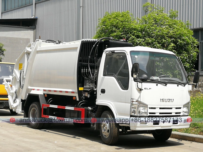 Camion à ordures compressé 4cbm ISUZU