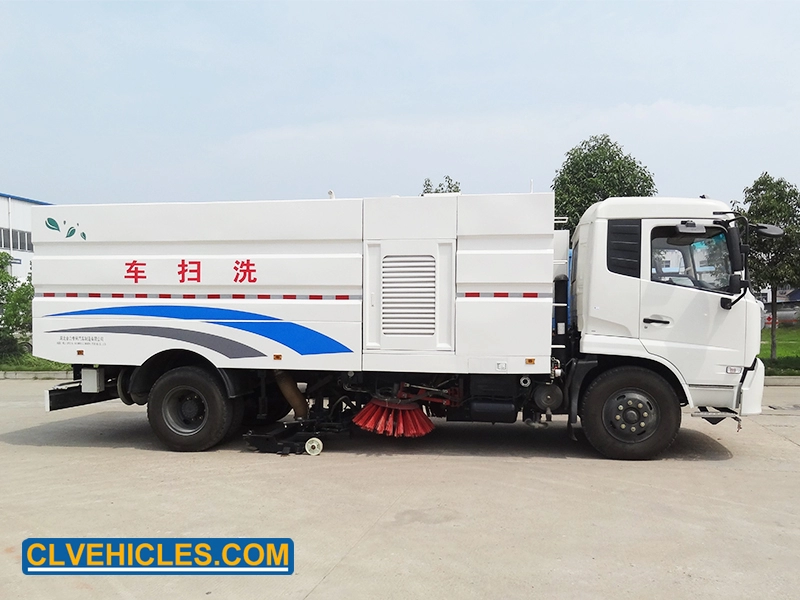 Camion de lavage de route à haute pression DongFeng KINGRUN