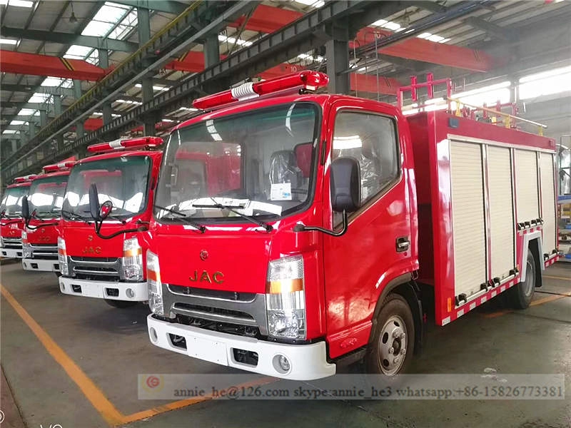 Camion de pompier réservoir d'eau 3000L JAC