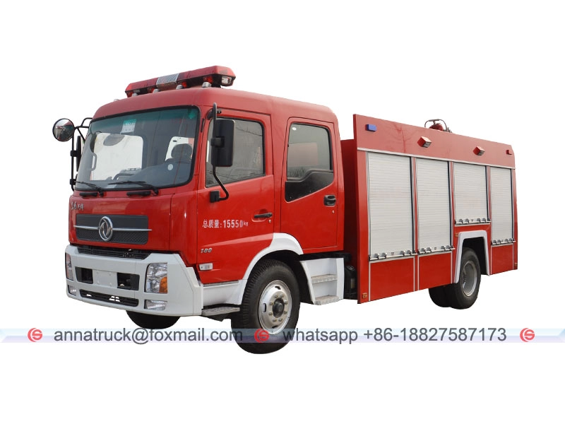 Camion à mousse d'extinction d'incendie Dongfeng de 7 000 litres