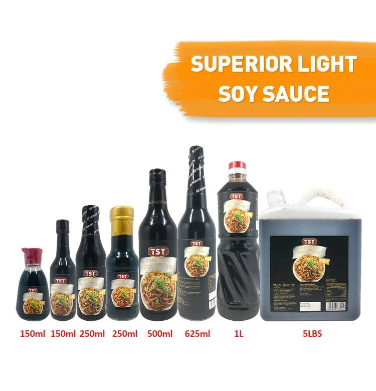 250 ml de sauce soja légère liquide de marque OEM