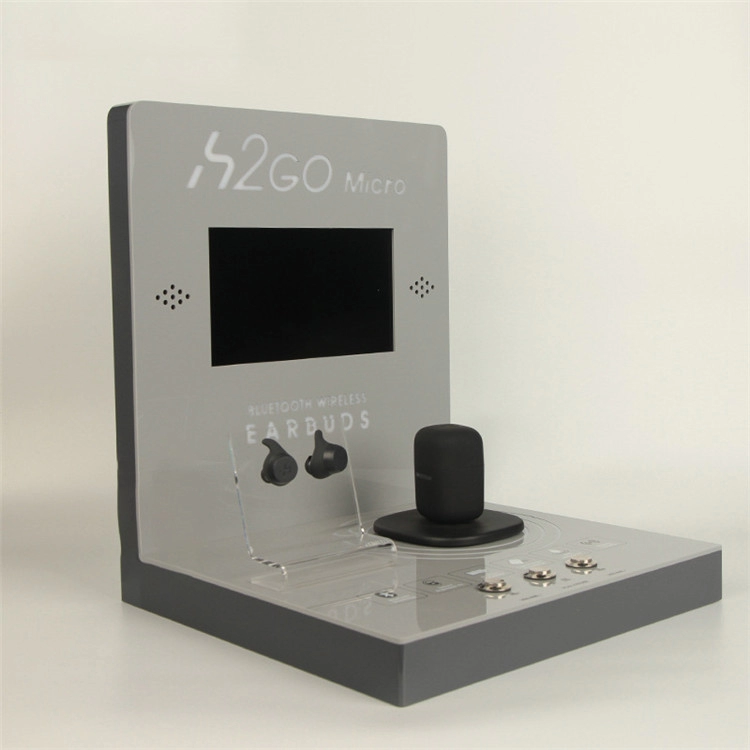 Présentoir d'écouteurs LCD personnalisé en usine présentoir d'écouteurs Bluetooth acrylique