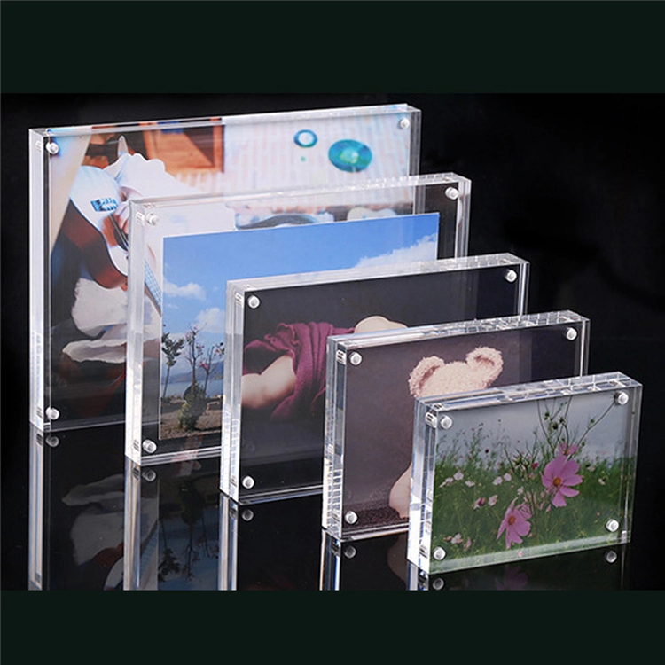 Cadre photo en cristal clair cadres photo magnétiques en acrylique