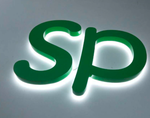 acrylic illuminated sign letters