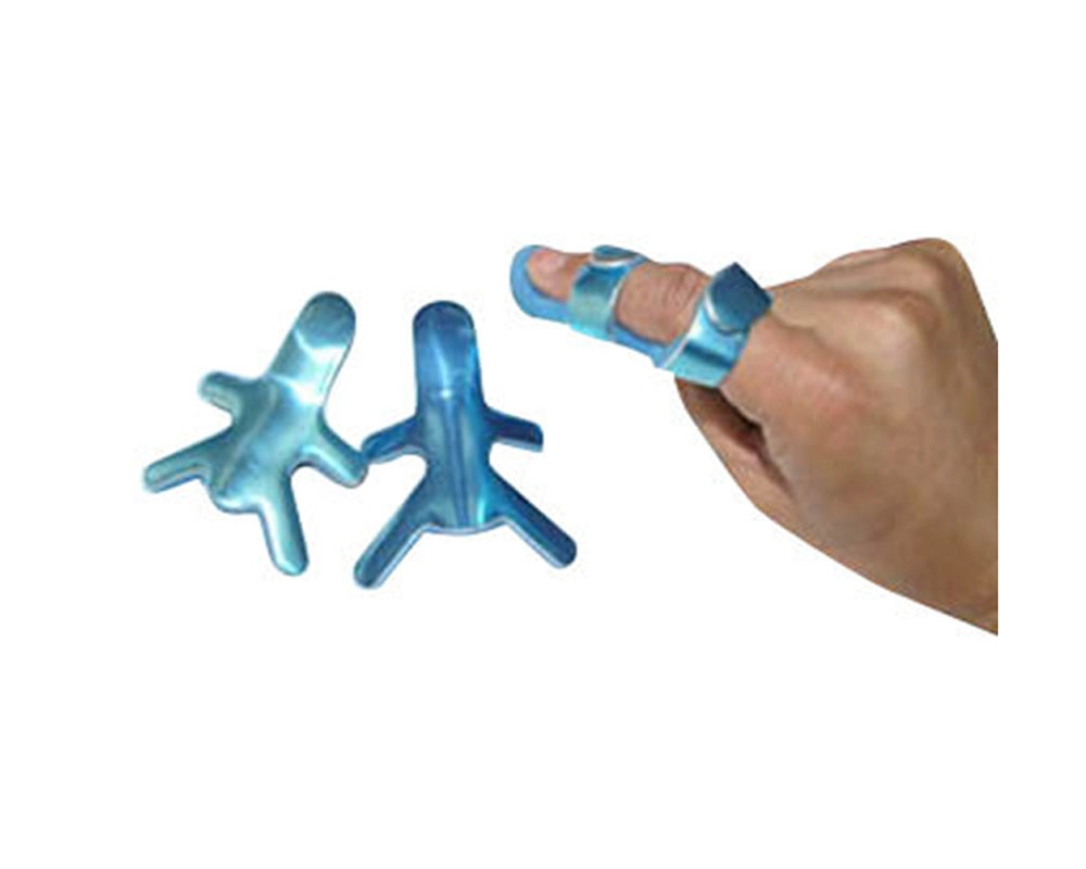 Attelles orthopédiques en aluminium pour doigts de grenouille avec rembourrage en mousse