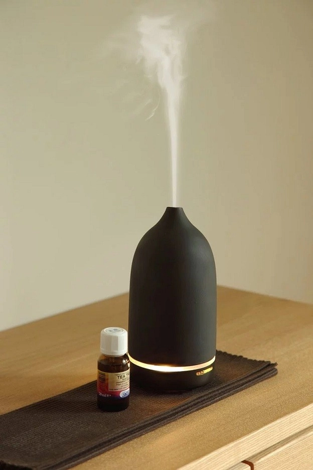 Diffuseur d'huiles essentielles ultrasonique électronique en céramique pour l'aromathérapie