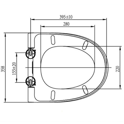 V shape toilet seat