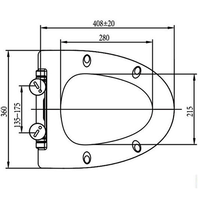 V shape toilet seat