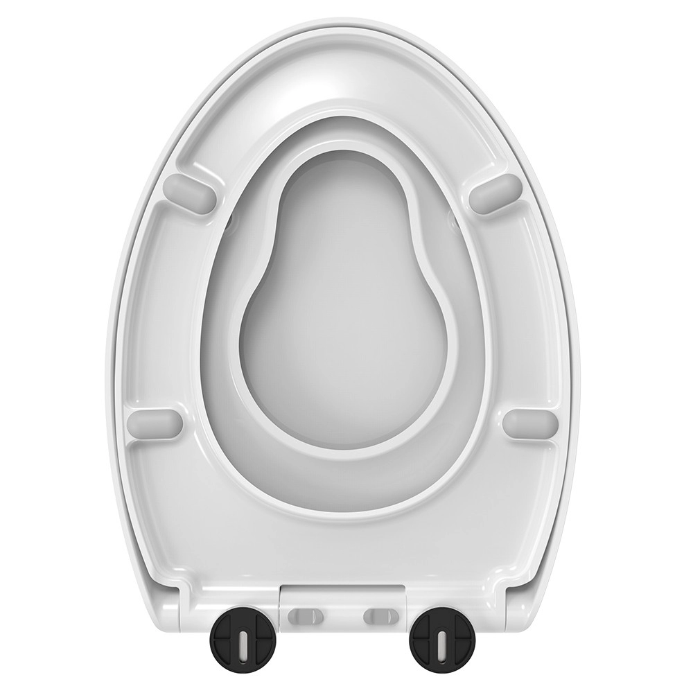 Siège de toilette familial pour adultes et enfants en forme de V standard américain de 19 pouces