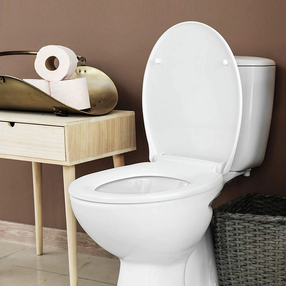 Housse de siège de toilette ovale duroplast classique confort universel européen
