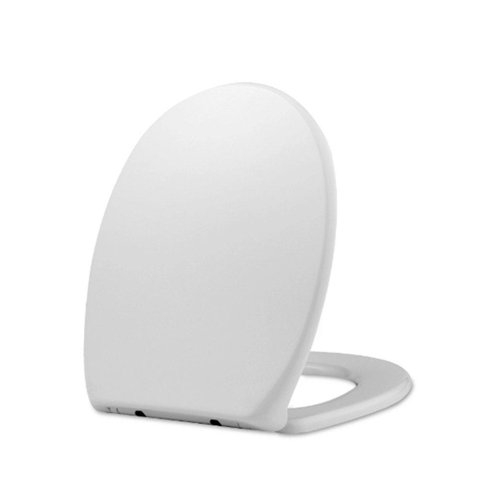 Couvercle de couvercle de toilette rond de forme ovale blanc couvercle de siège de toilette de taille universelle