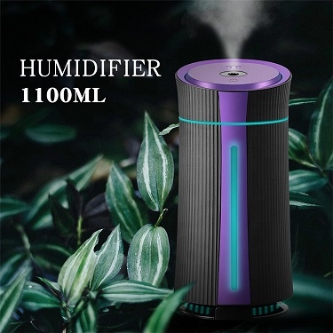 Humidificateur de brume Mini humidificateur d'air USB pour voiture avec 7 couleurs