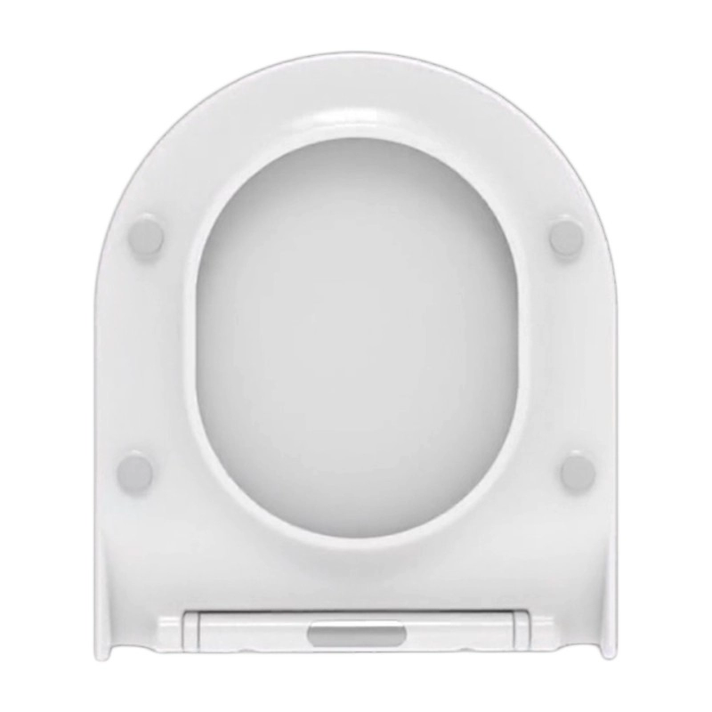 Couvercle de couvercle de WC de type cube en forme de D mince siège de toilette thermodurcissable de salle de bain