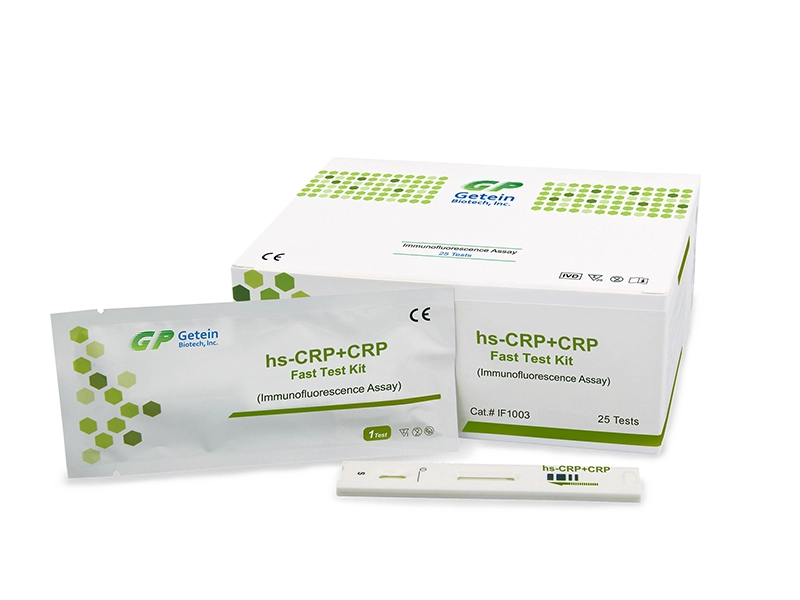 Kit de test rapide hs-CRP+CRP (test d'immunofluorescence)