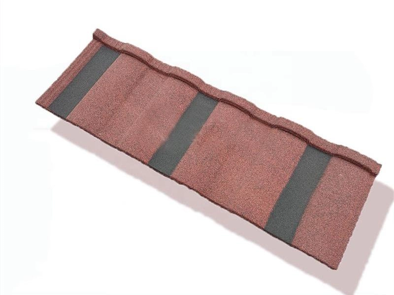 Tuiles de toiture en métal revêtues de pierre romaine de couleur naturelle