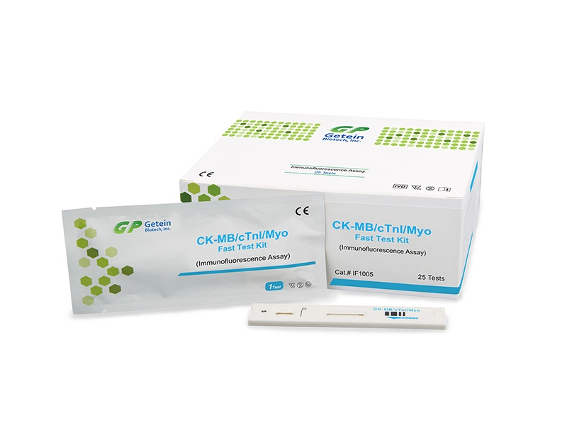 Kit de test rapide CK-MB/cTnI/Myo (test d'immunofluorescence)