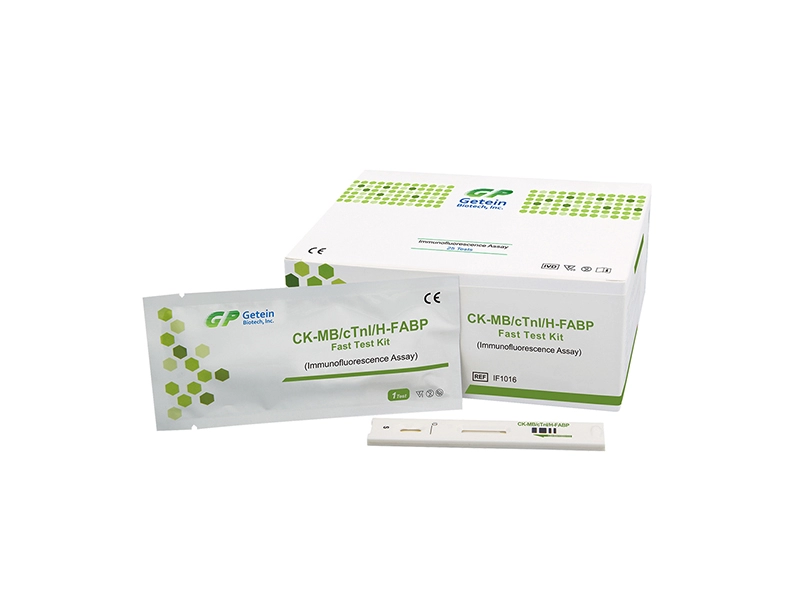 Kit de test rapide CK-MB/cTnI/H-FABP (test d'immunofluorescence)