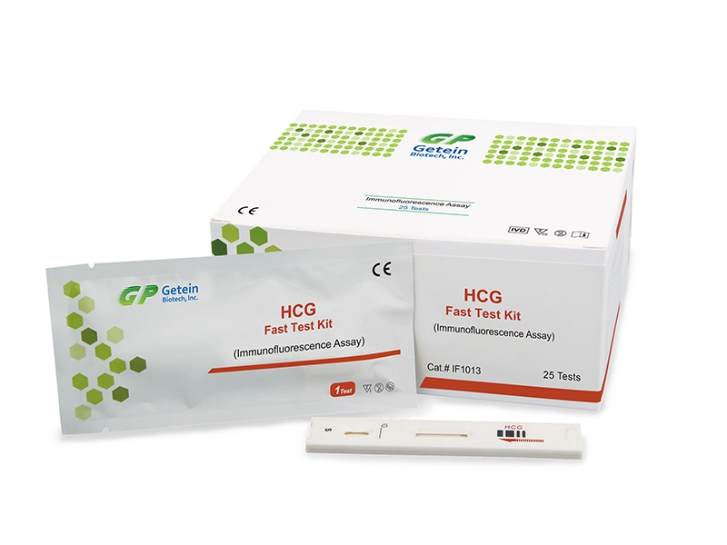 Kit de test rapide HCG+β (test d'immunofluorescence)