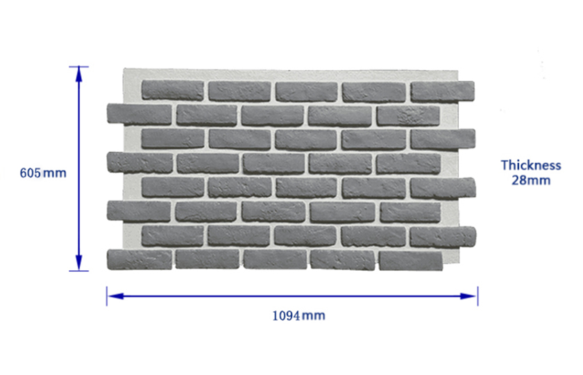 faux brick wall panel