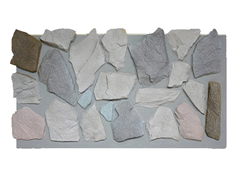 Panneau mural en fausse pierre de décoration en polyuréthane 3D