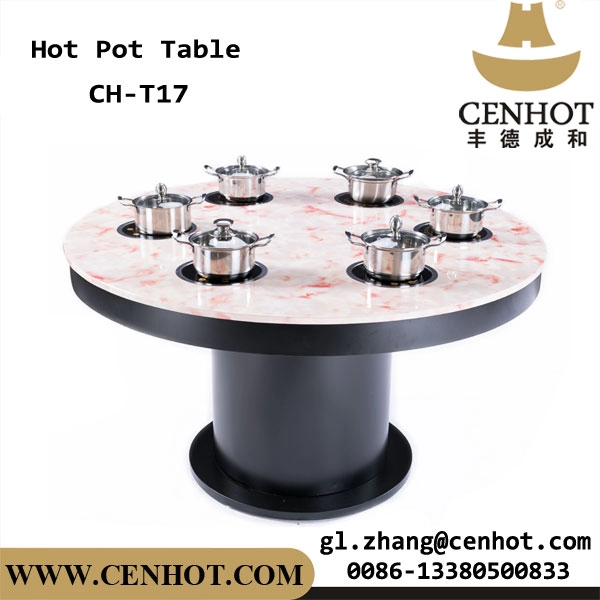 Tables de restaurant CENHOT Shabu Shabu Cuisinières à induction intégrées Les tables Hotpot