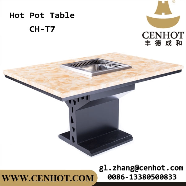 CENHOT Grand fournisseur de tables à manger de restaurant Hot Pot sans fumée