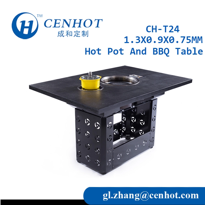 Hot Pot carré en métal ET table de barbecue à vendre Fournisseur CH-T24 - CENHOT