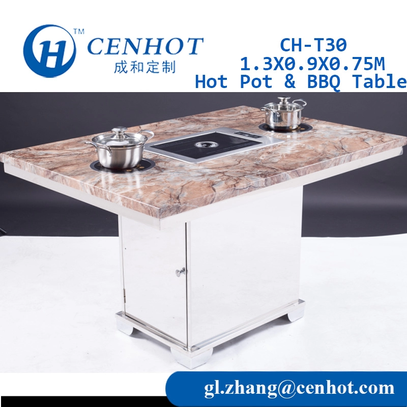 Shabu Shabu Table Fournisseur de table de barbecue coréen CH-T30 - CENHOT
