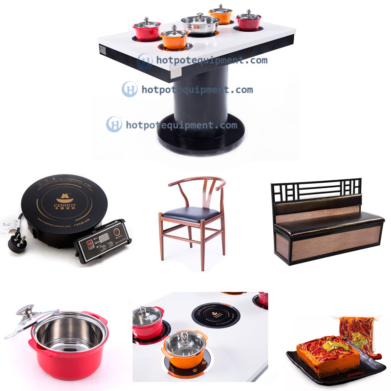 Shabu Shabu Hot Pot Table effect CH-T23 - CENHOT