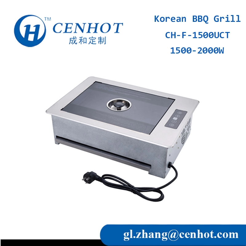 Fournisseurs de gril de table de barbecue coréen d'intérieur carré Fabricants - CENHOT