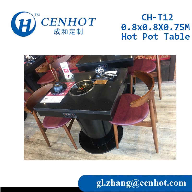 Table Hot Pot avec cuisinière à induction pour usine de restaurant Chine - CENHOT