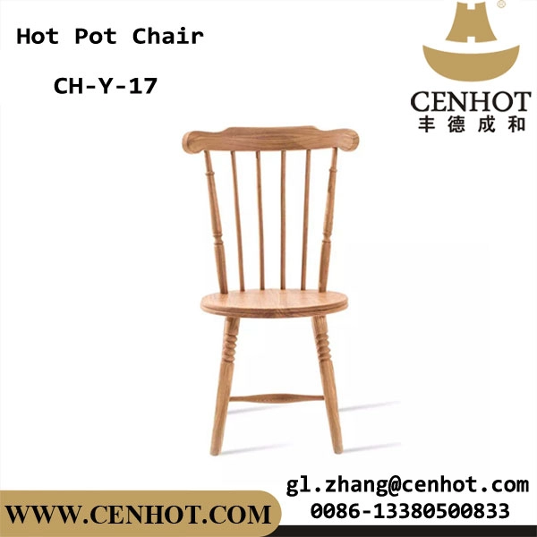 Chaises en bois de restaurant commercial CENHOT pour hotpot ou barbecue