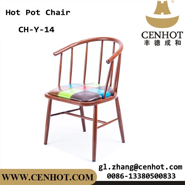 Chaises commerciales de restaurant de cadre en métal de CENHOT à vendre