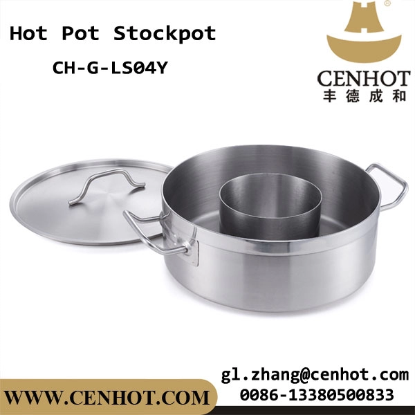 CENHOT Restaurant Batterie de cuisine chinoise Hot Pot avec deux goûts