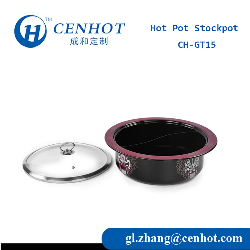 Batterie de cuisine chinoise Hot Pot avec fabricants de séparateurs