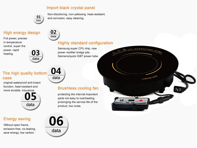 Hot Pot Restaurant Commercial Induction Stove structure - CENHOT