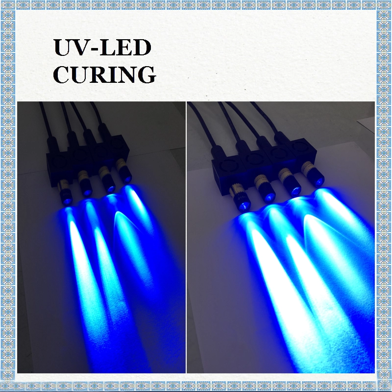 Lumières LED UV Spot de refroidissement par air pour une colle UV à durcissement rapide