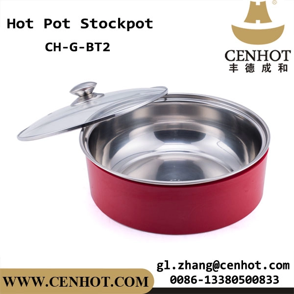CENHOT Double paroi Hotpot Cuisson Pot à soupe avec deux goûts